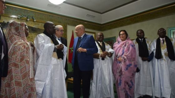 مولاي حمدي ولد الرشيد يستقبل رئيس برلمان المجموعة الاقتصادية والنقدية لوسط إفريقيا