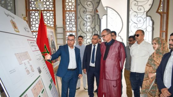 الخطاط يتابع سير أشغال مشروع مهن الصناعة التقليدية بالداخلة