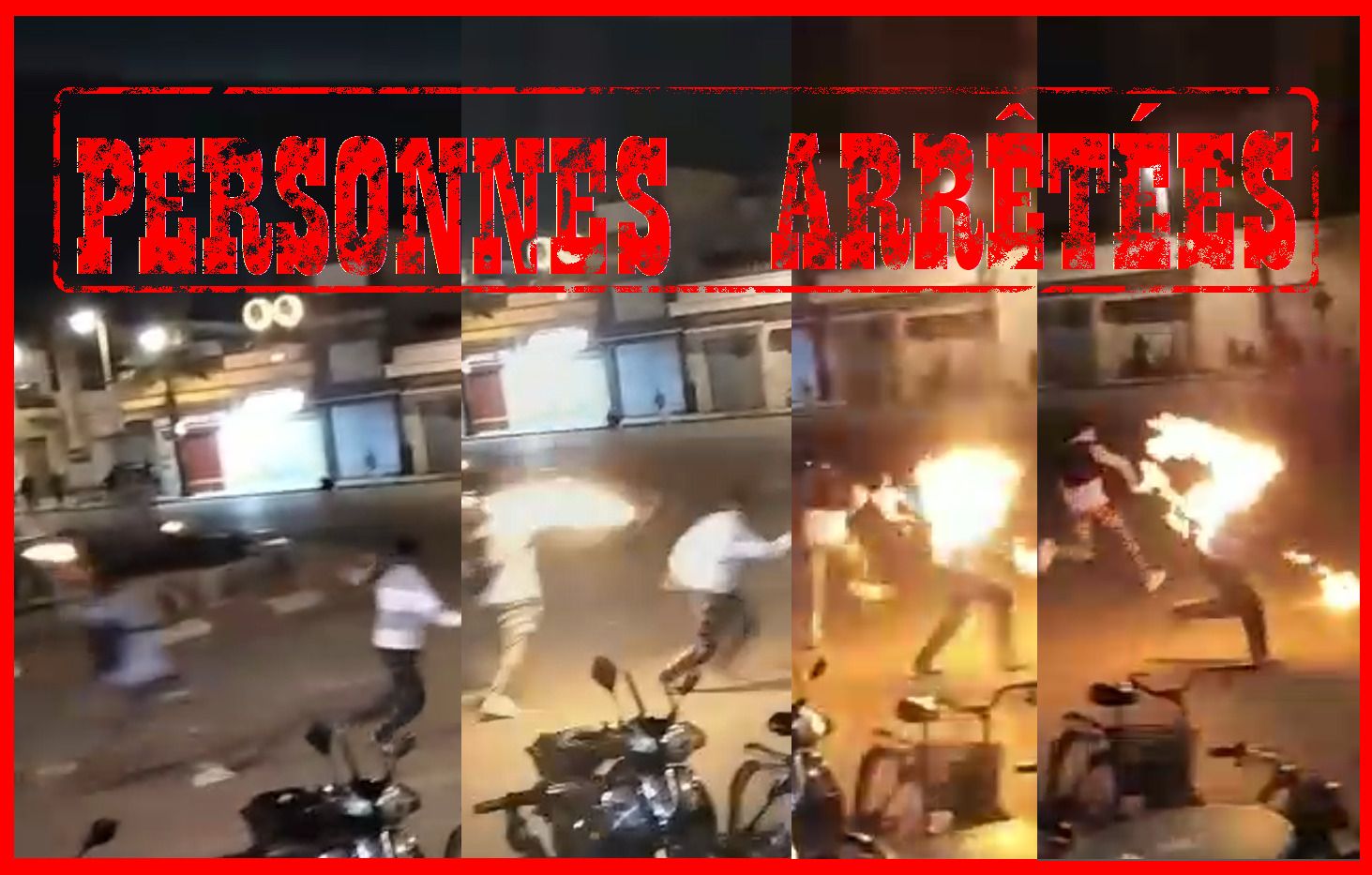 وجدة: توقيف خمسة قاصرين بتهمة الشغب الرياضي وإضرام النار