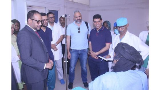 إبن إقليم بوجدور الجراح ابراهيم الأحمدي على رأس وفد طبي رفيع المستوى بموريتانيا