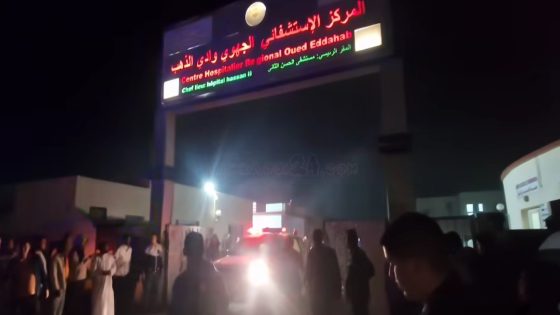 النيران تلتهم جزء كبير من مستشفى الحسن الثاني بالداخلة