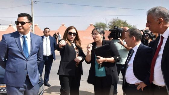 وزيرة التضامن تتفقد العقار المخصص لبناء المعهد الوطني للعمل الاجتماعي ببيوڭرى