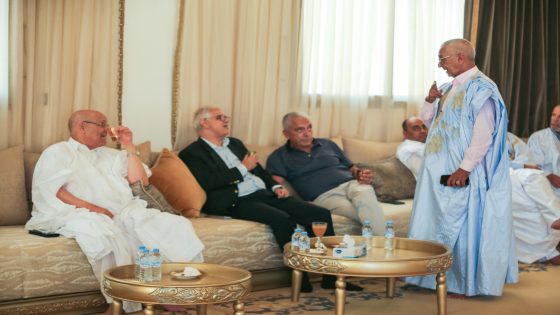 نزار بركة وولد الرشيد في لقاء تاريخي بمنزل عبد العزيز أبا بإقليم بوجدور