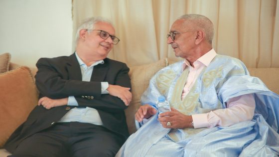 بالصور: زيارة تاريخية لنزار بركة ومولاي حمدي ولد الرشيد تؤكد رمزية حزب الإستقلال ببوجدور