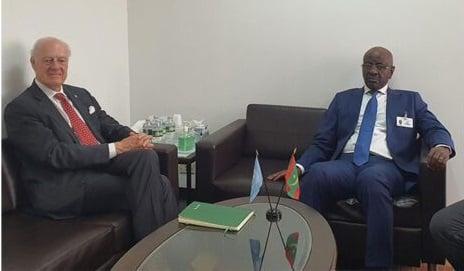 دي ميستورا يلتقي وزير الخارجية الموريتاني في نيويورك لبحث مستجدات نزاع الصحراء