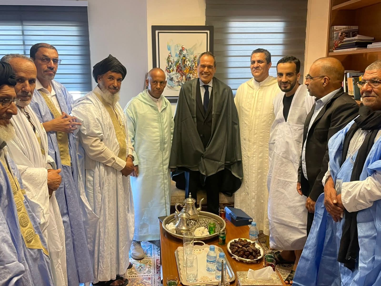 جمعية حنين تحطّ الرحال بمدينة ودان وتلتقي سفير المملكة حميد شبار بنواكشوط